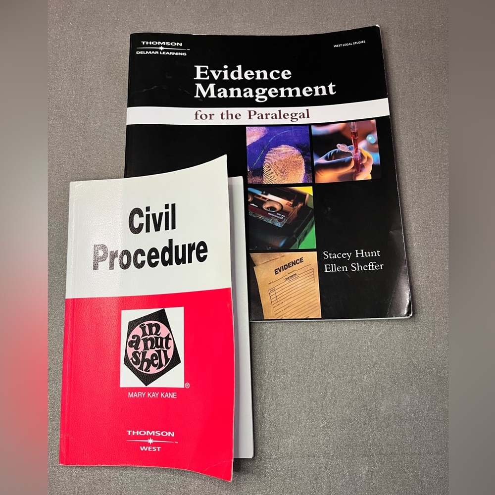 Lot of 2 Paralegal books. EUC.